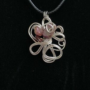 88 Pink tourmaline pendant